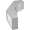 Ekena Millwork 3 1/2-in. W x 10-in. D x 18-in. H Merced Architectural Grade PVC Knee Brace BRCP035X10X18MRC - alternate 5